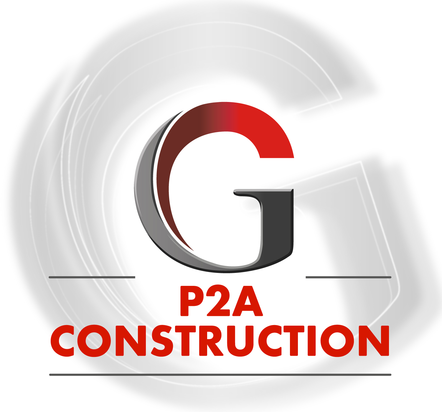 P2A Construction Logo